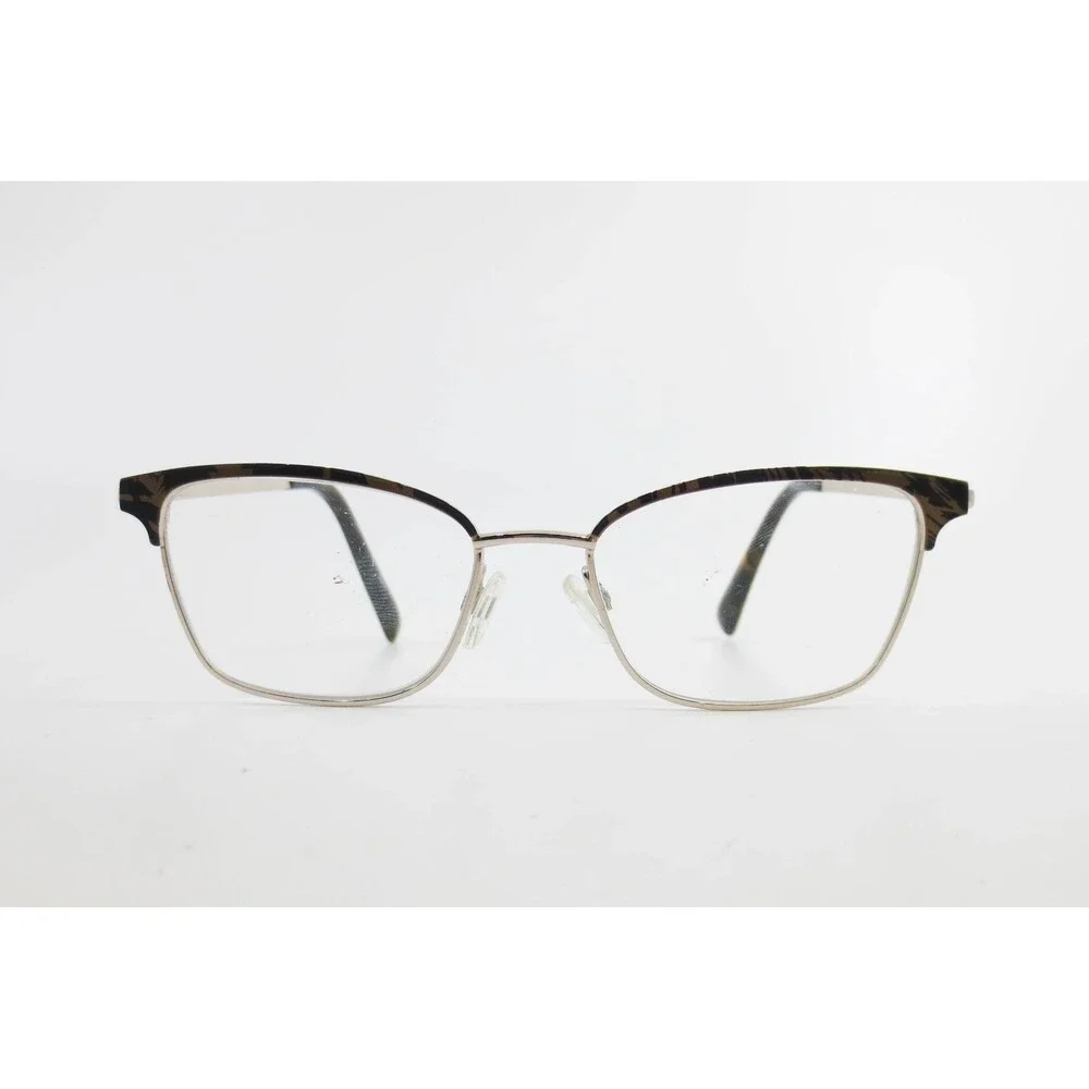 Salsa SA 20213 Brown Gold Tortoise Rectangular Eyeglasses Frames 52-17-135